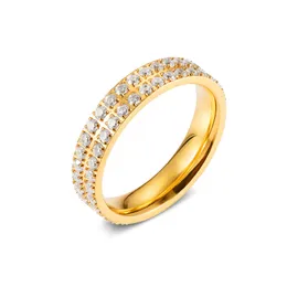 Factory Wholesale di alta qualità a caldo Nuovo titanio Diamond Simple Ring Couple Regali con trasporto gratuito per la polvere