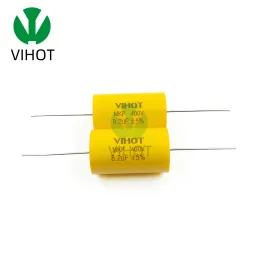 Vihot 1pcs 400VDC Audiophiler Axial MKP Audio GRAD CAPACITOR 1.0-15UF för HIFI DIY-frekvens Kapacitansgitarrförstärkare