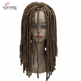 Wigs Strongbeauty Twist Hair Crotchet Treids Wigs Dreadlocks Sintetico Treccia per capelli parrucca