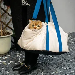 고양이 캐리어 애완 동물 외출 휴대용 어깨 핸드백 야외 여행용 가방 용품 소형 개에게 적합