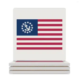 Table Mats United States Yacht Ensign Ceramic Coasters (Square) Stand Coffee Bulk