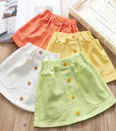 새로운 도착 2020 Candy Color Girls Skirts Fashion Kids Skirt Girls Aline Skirts Kids Pencil Skirts Kids Designer Close Girls B12157126