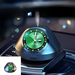 2023 Nuovo Smart Car Orologio Spray Aromaterapia Strumento Console Diffusore di fragranza Profumo luminoso Accessori Start Stop Lusso