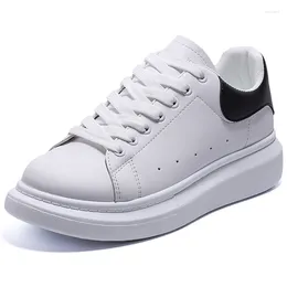 Sıradan Ayakkabı Pu Düşük Tophick Sole Çiftinin Erkek Spor Ayakkabıları İçin Küçük Beyaz Chaussure Homme Zapatillas Hombre