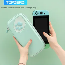 Bags Cat Claw Storage Bag for Nintendo Switch Bag Portable Storage Case Hard Shell Box For Nintend Switch Lite Bag NS Console Cover