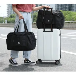 Depolama Çantaları Büyük kapasiteli katlanabilir seyahat unisex bagaj bavul hareket ve iş gezisi için uygun çanta organizatörleri