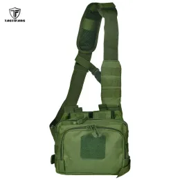 Väskor Taktisk 2 Banger Bag Messenger Range Väskor Snabbfrisläppande AR M4 Magazine Pouch Crossbody Shooting Hunting Gear Nylon