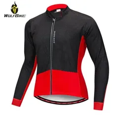 Wosawe Winter Cycling Jackets حرارية الصوف لينينج قمم دافئة مقاومة للرياح طويلة الأكمام طريق MTB الدراجة الرياح الرياح Men75396703743090