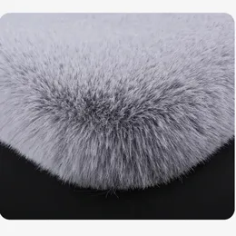 2024 Car Seat Cushion Winter Plush Rabbit Fur Winter Warmth Thick Wool One Piece Square Cushion for Main Driver or Co-pilot