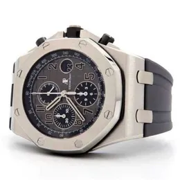 Топ -топ -мужчина смотрит, как пилигарное аббатство APF Factory Royals Oaks Offshore Chronograph Elephant 26470ST OO A104CR.01Q1KA