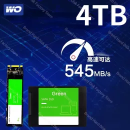 Lådor M.2 4TB 2TB 1TB 500 GB 256 GB Hårddiskskiva SATA3 2,5 tum SSD TLC 500MB/s Internal Solid State -enheter för bärbar dator och skrivbord