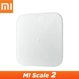 Steuerung Originales Original Xiaomi Mijia Scale 2 Bluetooth 5.0 Smart Waage Scale Digital LED -Display funktioniert mit Mi Fit App für Haushaltsfitness