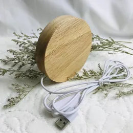 Base Display A LED In Legno: Supporto Lampada Artistica In Resina Di Cristallo Ricaricabile Da 1,35 € | DHgate