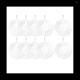 Dekorativa figurer 10st 3 -tums sublimering Vindspinnare Blanks 3D -spinnare som hänger för inomhus trädgårdsdekoration