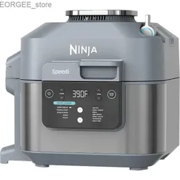 Air Fryers Ninja SF301 Speedi quick cooker and air fryer 6 quart capacity 12 in 1 function used for steam baking Sears Saute slow cooking Y240402