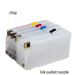 VILAXH HP 954 954XL REFILLABLE ONK CARTRIDGE MED ARC PERMANENT CHIP FÖR HP OfficeJet Pro 7740 8210 8710 8720 8730 Skrivare