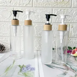 Garrafas de armazenamento vazio sabão shampoo bomba recarregável chuveiro gel emulsão dispensador recipiente maquiagem skincare claro fosco viagem garrafa