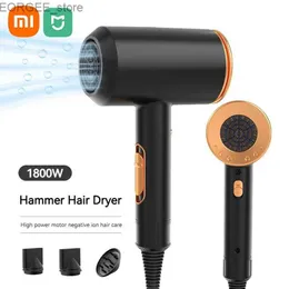 Электрический фен с волосами Mi Home Professional Dryer Dryer High Power Srucher Salon Home Electric Hair Drate Pervate Demporte Dementail Office Hair Care Y240402