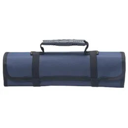 Bolsa de Herramientas Plegable de Lona Oxford, Rollo de Herramientas de Bolsillo, Almacenamiento Impermeable, Rodillo de Mano, Regalos, 22 Bolsillos