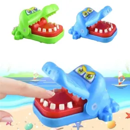 Dentes de crocodilo Dedos Morda de brinquedo Tubarão Matando os jogos de dentista de dedos Toys engraçados para crianças adultos Crocodilo Babu