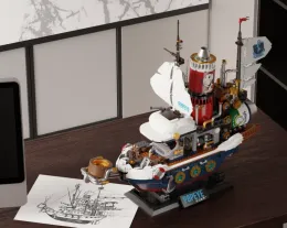 Popeye Adventure Ship Boat Blocks Blocks City Model Building Kits 3D Blocks Figure educative Toys Hobbys for Children Bricks