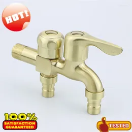 Badrumsfläckkranar S099 G1/2 "Engineering Brass Tap Washing Machine Faucet Garden Gold Bibcock Single Cold