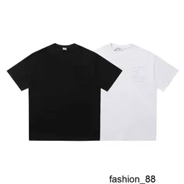 Projektant poprawna wersja lo yiwei 23ss springsummer wytłoczona mężczyźni i damski luźny krótki rękaw T-shirt y06i