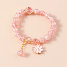 Charm Bracelets Fashion Handmade Beads For Women Flower Charms Pulsera Femme Girls Friends Party Holiday Jewelry Gifts