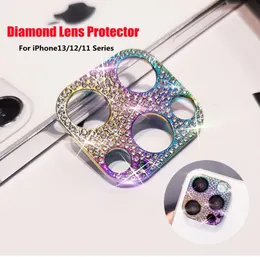 iPhone 13 Camera Lens Protector Sticker Nya färger Shiny Bling Metal Diamond Back Camera Protective Cover Falls för iPhone11 12 138142086