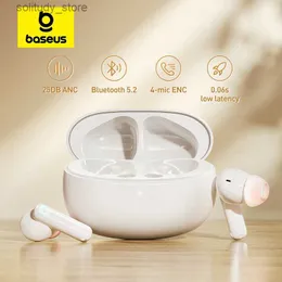 Cell Phone Earphones Baseus Bowie M1 ANC TWS Bluetooth 5.2 earphones active noise cancellation earphones low latency 4-microphone ENC noise reduction Q240402