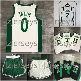 Män ungdom Jayson Tatum Kristaps Porzingis basket Jersey Kids Derrick White Jaylen Brown Jrue Holiday Al Horford Sam Hauser Basketball Shorts