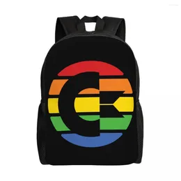 Rucksack Custom Commodore 64 Forever Rucksäcke Damen Herren Basic Büchertasche für Schule College Computer Gaming Taschen