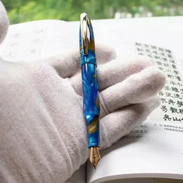 A108 Akrilik Torpido Çeşme Kalemi Altın Nib Uygulama Kaligrafi Art Reçine Yazma İş Ofis Malzemeleri Hediye 240319
