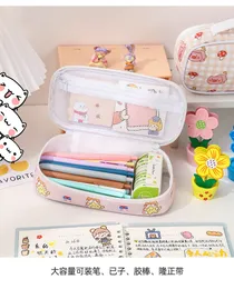 Piśmiennictwo School School Cute Pencil Box Uczniowie PenCil Case Kawaii Pencilcase School Pen Case Supplies Pencil Bag School Box