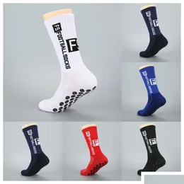 Sports Socks FS Grip Football Soccer Sock Anti-Slip espessado para homens mulheres entrega ao ar livre ao ar livre ACCS OTGEM ACCS OTGEM