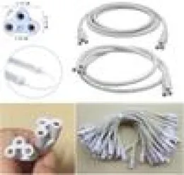 Acessórios de tubo de led de 3 pinos conector 20cm 30cm 50cm 100cm 150cm Treephase T4 T5 T8 Lâmpada LED Iluminação Conectando o cabo duplo 4879481