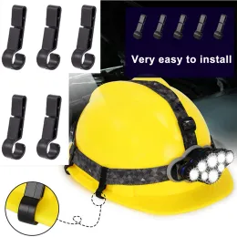 12pcs Hook Oil Anti-slip Light Clip Practical Hard Hat Goggles Durable Stable Safety Helmet Headlight Buckle Practical Aturdy