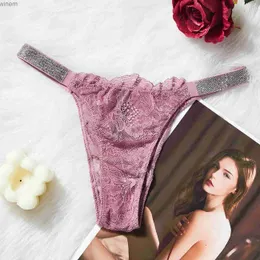 Women's Panties Brand Ladies Briefs Letter G String Thong Sexy Womens Underwear Lace Comfortable Bra Pink Water Diamond Plus Size piece IntimateL2404