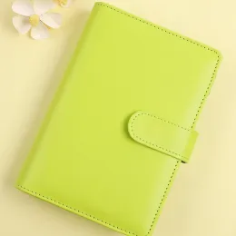 A5/A6 Budget Binder Planner Notebook Cover Pu Shearf-Leaf-Leaf-Handbook 6 fori Diario Binder Diario di copertura carta