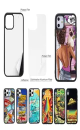 Casos de telefone de sublimação 2D em branco DIY para iPhone 14 13 12 11 Pro Max Mini XR XS x 8 7 Plus Samsung S22 S21 S20 Note20 Ultra A32 A523952626