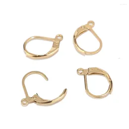 Orecchini per borchie 10pcs/set di orecchini ipoallergenici di alta qualità ganci a leraback auricolari auricolare in acciaio inossidabile oro placcato per donne