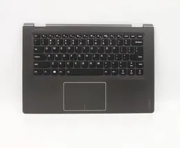 Lenovo Yoga 510-14isk Yoga 510-14ast Yoga 510-14IKB 5CB0L66081用のキーボードとタッチパッド付きのラップトップスペアパーツCカバー