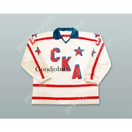 Gdsir Custom 1995-96 VTIKOR BELYAKOV 13 SKA SAINT PETERSBURG MAGLIA HOCKEY BIANCA NUOVA Top Ed S-M-L-XL-XXL-3XL-4XL-5XL-6XL