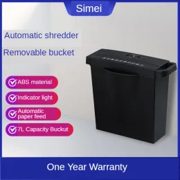 Shredder 220V Mini Ofis Elektrik Kağıdı Shredder A4 Shredder Makinesi Sessiz Ev Taşınabilir Kağıt Shredder Masaüstü Dosya Kağıt Kesici