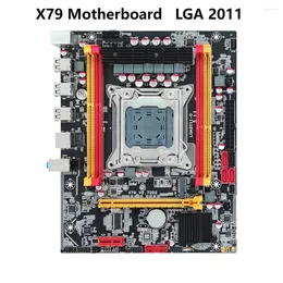 اللوحات الأم X79 سطح المكتب اللوحة الأم NVME M.2 SSD LGA 2011 Mainboard 4 SATA3.0 واجهة 12 USB لمعالج Intel Xeon E5