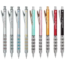 Pencils 1pc Pentel Graph Gear 1000 Mechanical Drafting Pencil 0.3 0.5 0.7mm Chiseled Metallic Grip Retractable Tip for Technical Writing