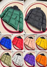 Dzieci dzieci Down Płaszcz NF projektant 2022 Winter Jacket Boys Girls Outdoor Down z kapturem ciepłe parkie czarne kurtki puffer litera druk754801