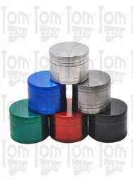 Factory Zinc Alloy Smoking Herb Grinder 50mm 3 Piece Metal Tobacco Kvarare med kryddfångare Rökhandrör Tillbehör9433082