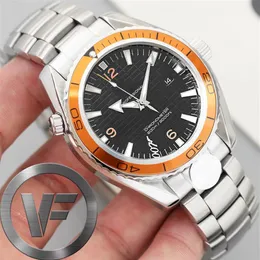 Vfactory Sapphire Erkekler İzle 43mm 2813 SS Yeni Otomatik Hareket Moda Saatleri Erkekler Mekanik 007 Kol saatleri294U165J