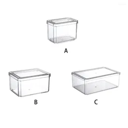 Garrafas de armazenamento fáceis de classificar alimentos com organizador de geladeira transparente geladeira à prova de poeira feita de vegetais de caixa de estimação